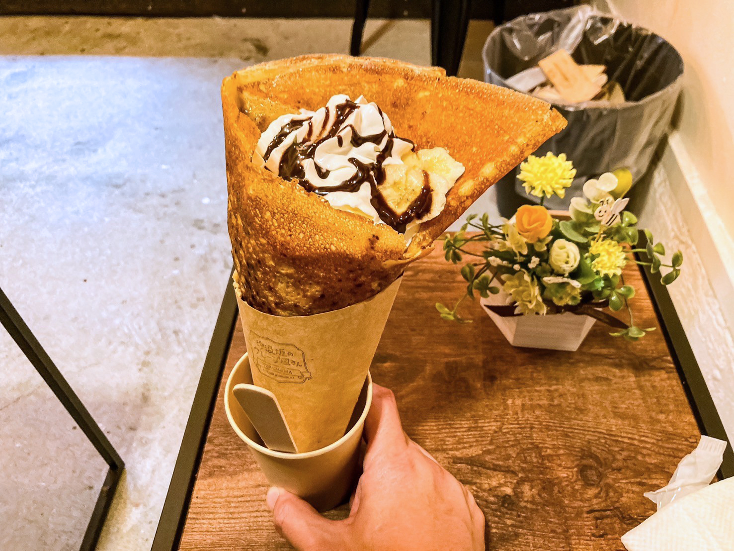 汐汲坂のクレープ屋さん】生はちみつを贅沢に使ったオーガニック